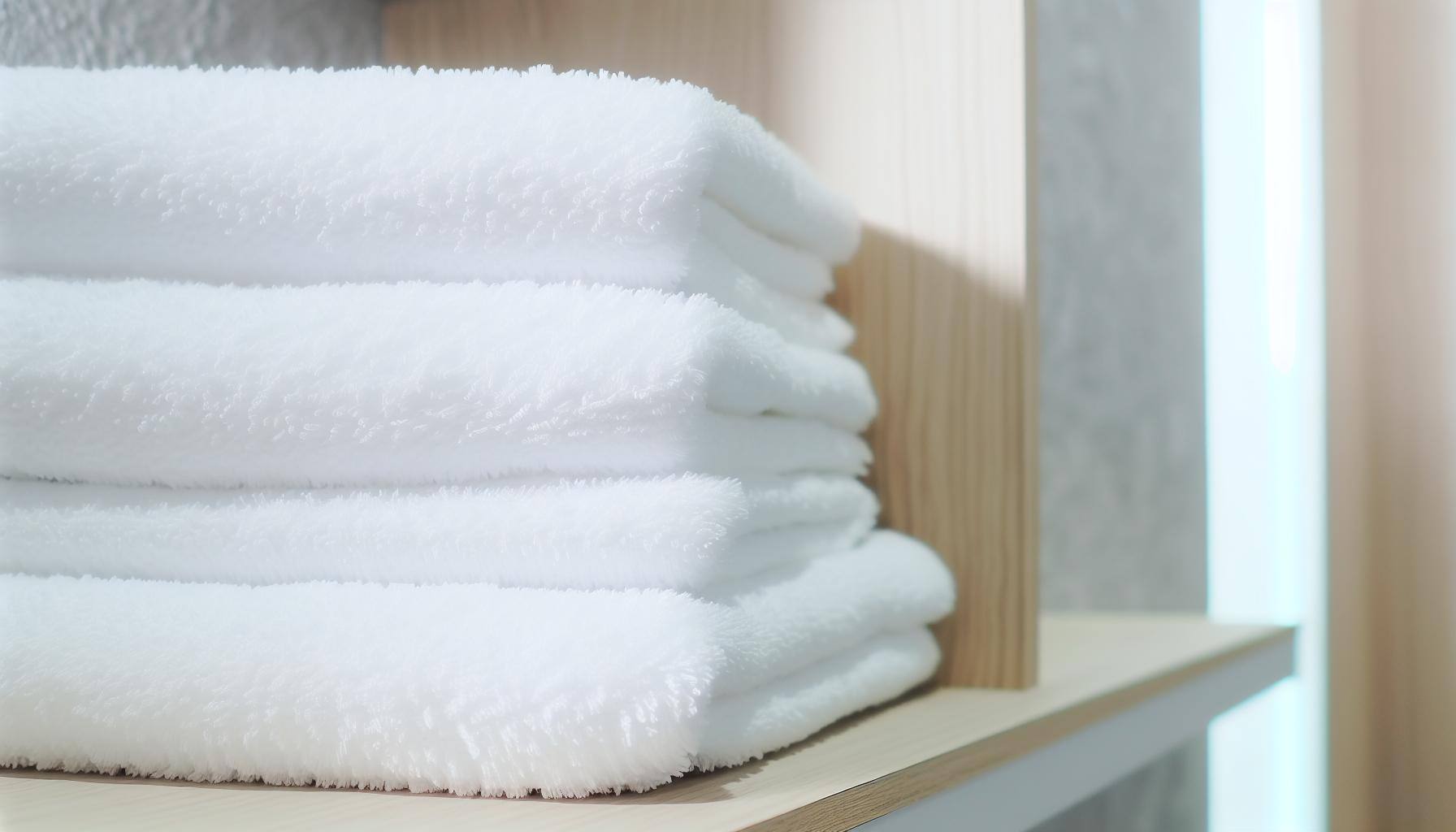 white towels